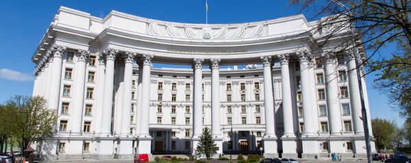 Здание Министерства иностранных дел Украины в Киеве Здание Министерства иностранных дел Украины в Киеве - Sputnik Latvija