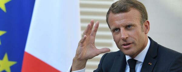 Президент Франции Эммануэль Макрон Президент Франции Эммануэль Макрон - Sputnik Latvija