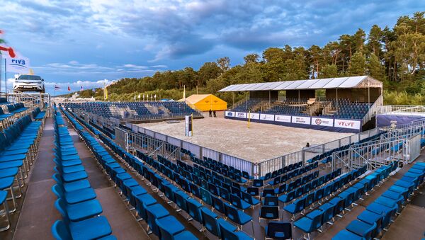 Стадион для пляжного волейбола в Юрмале - Sputnik Латвия