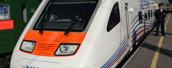 Презентация скоростного поезда Аллегро в Санкт-Петербурге - Sputnik Латвия