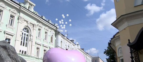 Белые шары в память о Беслане Белые шары в память о Беслане - Sputnik Latvija