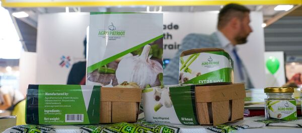 Стенд Украины на выставке Riga Food - 2019 Стенд Украины на выставке Riga Food - 2019 - Sputnik Latvija