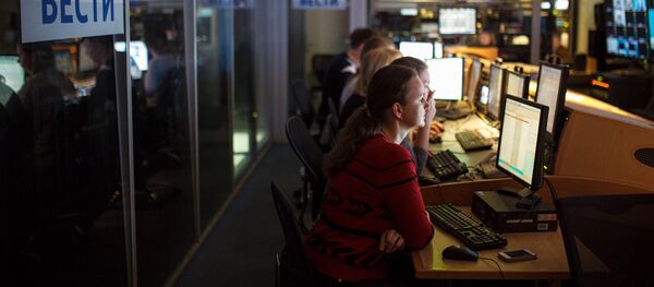 Студия телеканала Вести Студия телеканала Вести - Sputnik Латвия