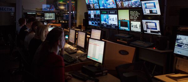 Студия телеканала Вести - Sputnik Латвия