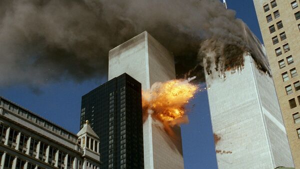 Разрушения в результате теракта 11 сентября в Нью-Йорке - Sputnik Латвия