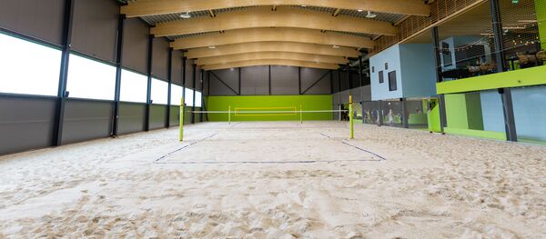 Новый центр пляжного волейбола Ruukki в Марупском крае - Sputnik Латвия