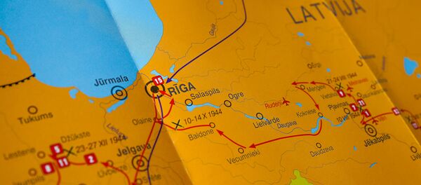 Карта боевого пути прибалтийских частей Красной армии - Sputnik Латвия