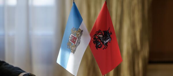 Флаги Риги и Москвы Флаги Риги и Москвы - Sputnik Латвия