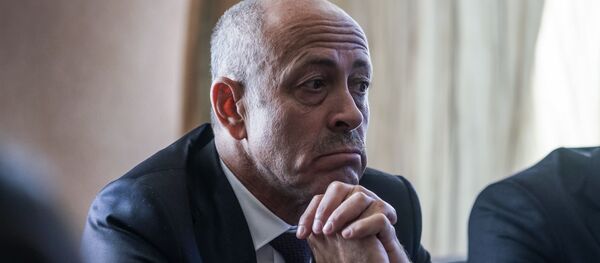 Мэр Риги Олег Буров на переговорах с делегацией Москвы - Sputnik Латвия