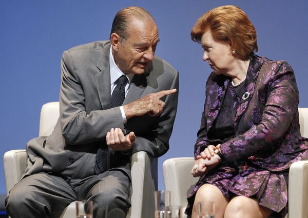 Ширак, Вайра, Путин и торт: как президент Франции вошел в историю Латвии - Sputnik Латвия