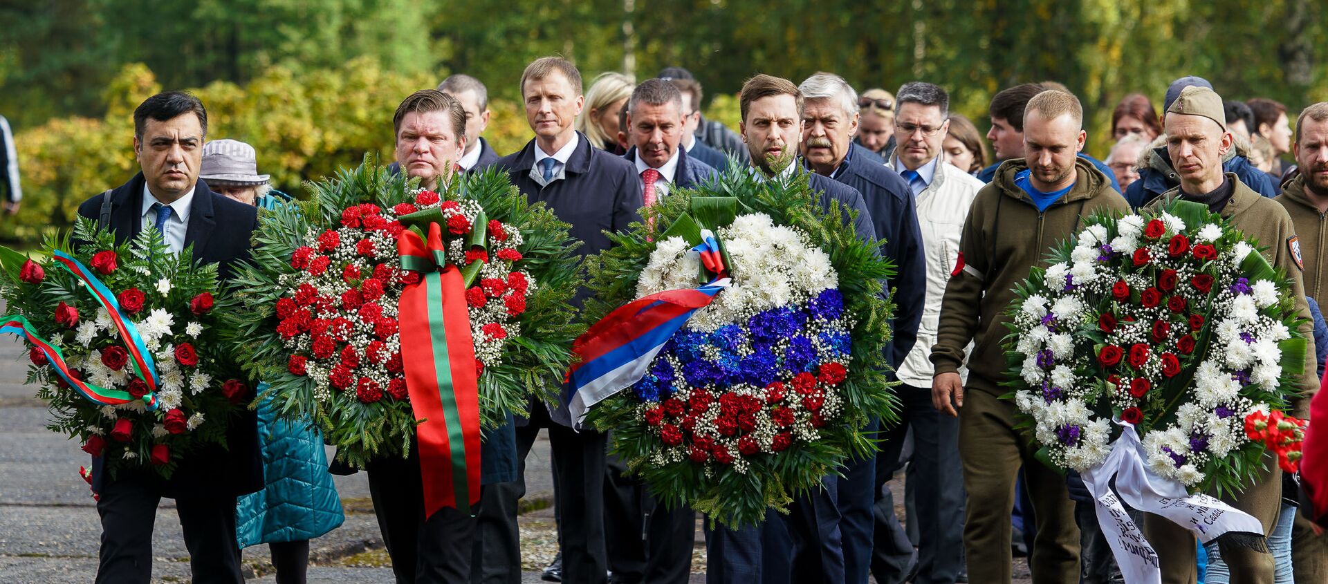 Памятная церемония, посвященная 75-й годовщине освобождения концентрационного лагеря в Саласпилсе - Sputnik Латвия, 1920, 29.09.2019