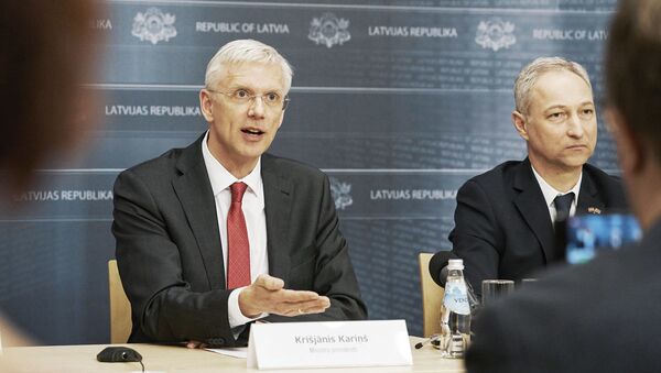 Премьер-министр Кришьянис Кариньш и министр юстиции Янис Борданс - Sputnik Latvija