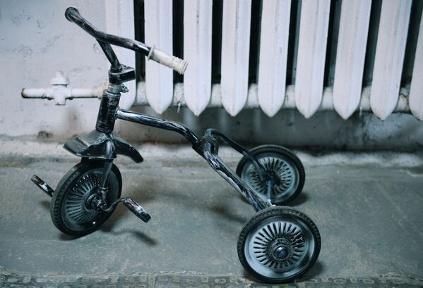 Детский велосипед - экспонат музея советского быта Сделано в СССР в Екатеринбурге - Sputnik Латвия