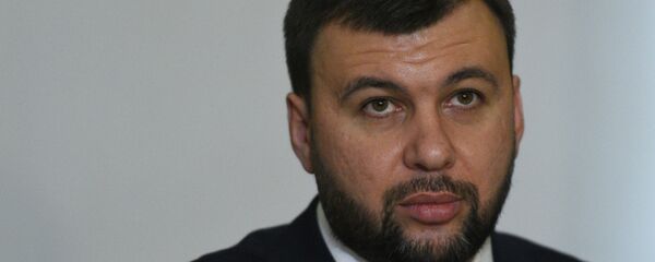 Глава Донецкой народной республики Денис Пушилин Глава Донецкой народной республики Денис Пушилин - Sputnik Latvija