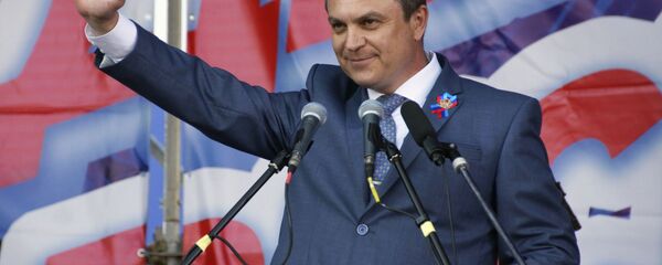 Глава Луганской народной республики Леонид Пасечник Глава Луганской народной республики Леонид Пасечник - Sputnik Latvija