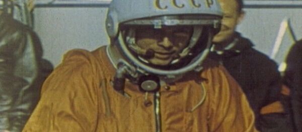 Юрий Гагарин – человек, первым побывавший в космосе. Кадры из архива Юрий Гагарин – человек, первым побывавший в космосе. Кадры из архива - Sputnik Latvija