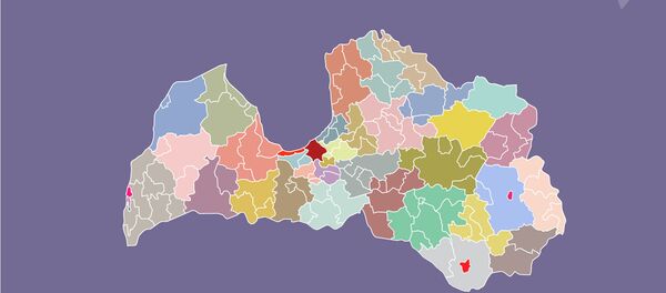 Какой станет карта Латвии после административно-территориальной реформы - Sputnik Латвия