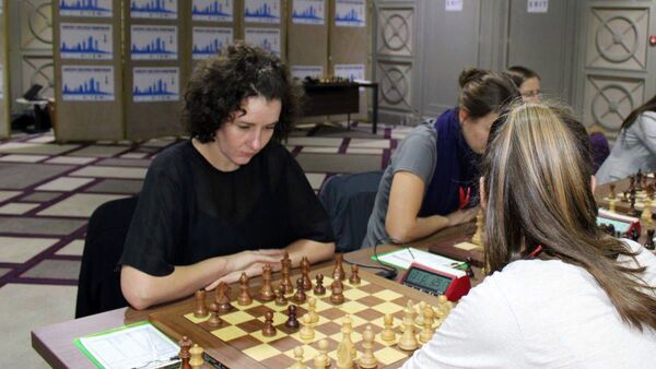 Дана Рейзниеце-Озола на командном чемпионате Европы по шахматам - Sputnik Латвия