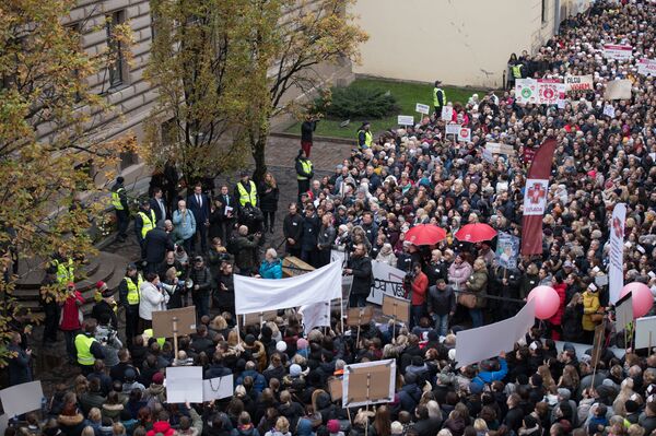 Закон под рев протестов и дебаты с анекдотами: Сейм дал старт краевой реформе Закон под рев протестов и дебаты с анекдотами: Сейм дал старт краевой реформе - Sputnik Латвия