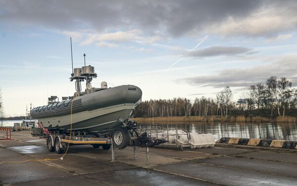 Презентация лодок типа RHIB Национальных вооруженных сил Латвии - Sputnik Латвия