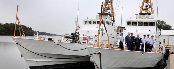 Церемония передачи Украине катеров класса Island на базе береговой охраны США Балтимор, 27 сентября 2018 - Sputnik Латвия