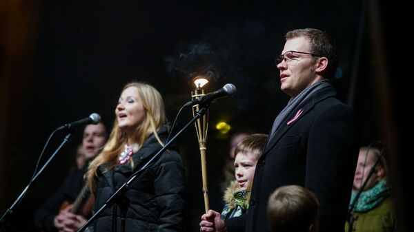 Лидер латвийского национального объединения «Всё для Латвии!» — «Отечеству и свободе/ДННЛ» Райвис Дзинтарс - Sputnik Латвия