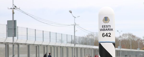 Эстонский пограничный столб Эстонский пограничный столб - Sputnik Латвия