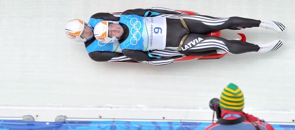 Саночники Андрис и Юрис Шицс Саночники Андрис и Юрис Шицс - Sputnik Латвия