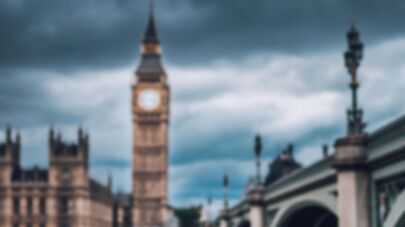 A gull against the background of Big Ben, London