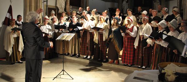 Хоровое пение. Архивное фото Хоровое пение. Архивное фото - Sputnik Латвия