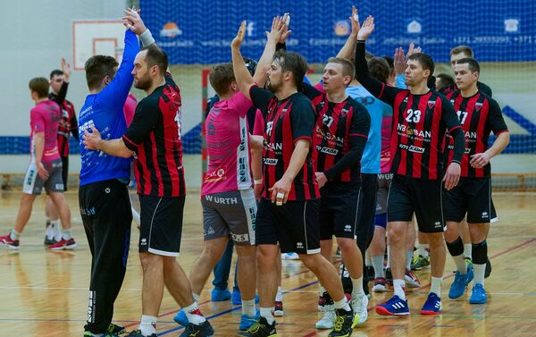 Игра Целтниекс (Рига) и Кехру(Эстония) в чемпионате Балтийской лиги по гандболу - Sputnik Латвия