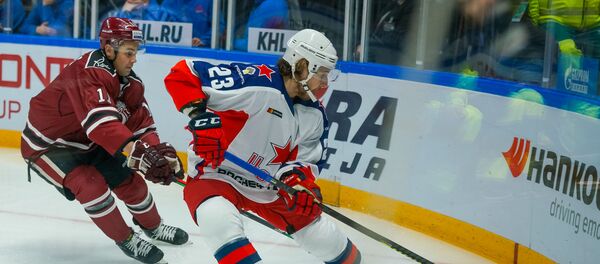 Игра регулярного чемпионата КХЛ по хоккею между Динамо(Рига) и ЦСКА (Москва) - Sputnik Латвия