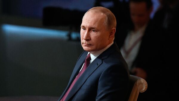Президент России Владимир Путин. - Sputnik Латвия