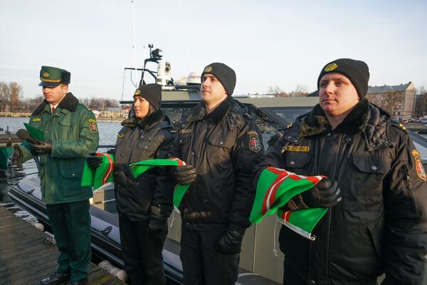 Церемония приемки новых катеров для нужд Госпогранохраны Латвии - Sputnik Латвия