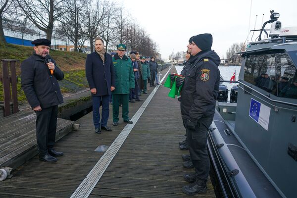 Церемония приемки новых катеров для нужд Госпогранохраны Латвии - Sputnik Латвия
