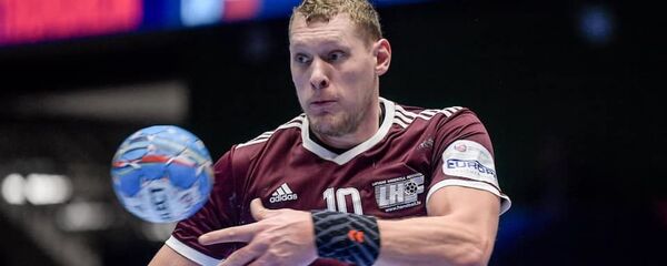 Лидер сборной Латвии по гандболу Дайнис Криштопанс - Sputnik Латвия