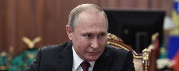 Президент РФ Владимир Путин в Кремле Президент РФ Владимир Путин в Кремле - Sputnik Latvija