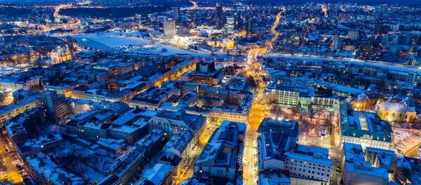 Ночной Вильнюс с птичьего полета, архивное фото Ночной Вильнюс с птичьего полета, архивное фото - Sputnik Латвия