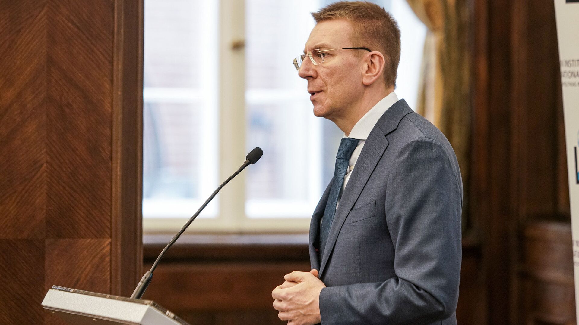 Министр иностранных дел Латвии Эдгарс Ринкевичс - Sputnik Латвия, 1920, 25.02.2022