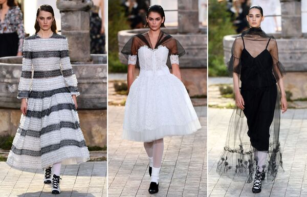 Неделя моды в Париже Haute Couture: Chanel - Sputnik Латвия