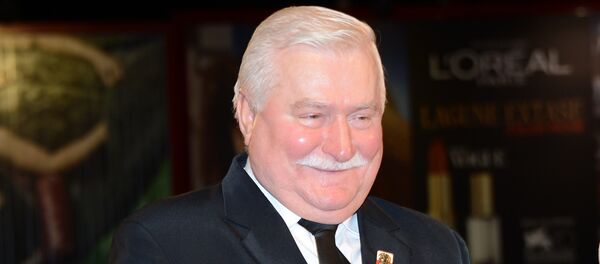 Бывший президент Польши Лех Валенса. Архивное фото - Sputnik Латвия