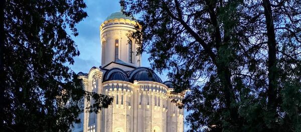 Церковь на кладбище павших советских воинов в австрийском городе Лаа-ан-дер-Тайя, архивное фото - Sputnik Latvija