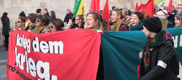 Акция протеста в Мюнхене. - Sputnik Латвия