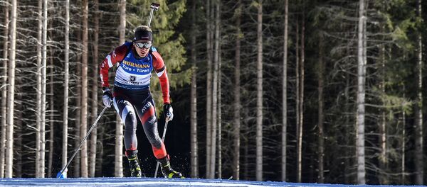 Байба Бендика на чемпионате мира по биатлону в Антхольце - Sputnik Латвия