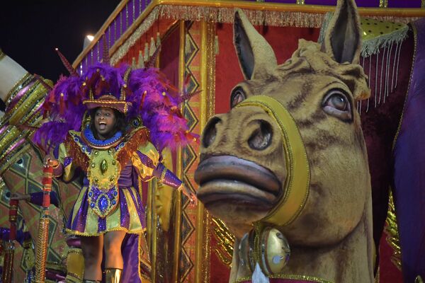 Открытие бразильского карнавала в Сан-Паулу, Бразилия - Sputnik Латвия