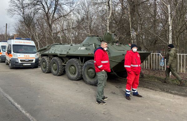 Ситуация в Полтавской области, где были размещены эвакуированные из Китая, Украина - Sputnik Латвия