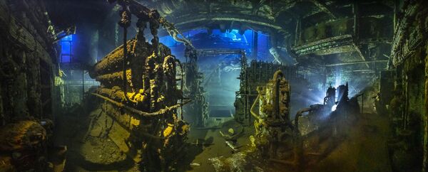 Снимок THE ENGINE немецкого фотографа Tobias Friedrich,  победивший в категории Wrecks конкурса The Underwater Photographer of the Year 2020  - Sputnik Латвия