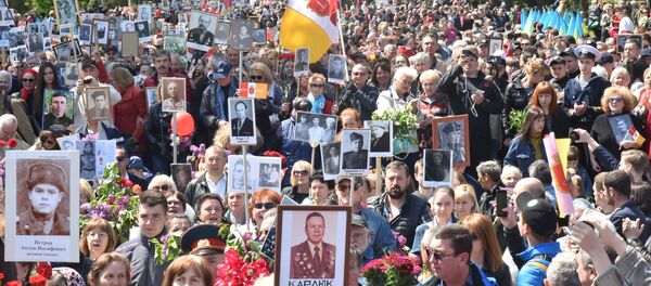 Акция Бессмертный полк и празднование Дня Победы на Украине Акция Бессмертный полк и празднование Дня Победы на Украине - Sputnik Latvija