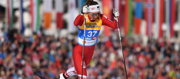 Латвийская лыжница Патриция Эйдука - Sputnik Латвия
