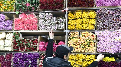 Продажа цветов накануне 8 марта
